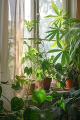 Obraz premium Green plants. Generative AI