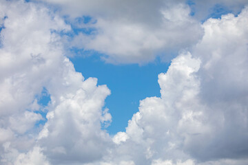 Dramatic sky with beautiful and exotic clouds