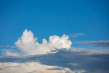 Dramatic sky with beautiful and exotic clouds