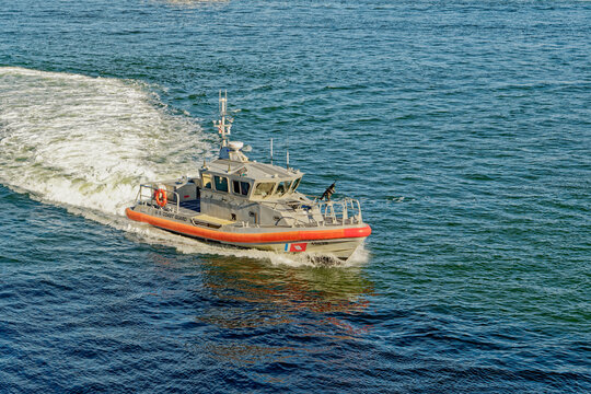 Coast Guard Response Boat in Port Everglades
