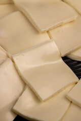 melting white chocolate to make a chocolate product