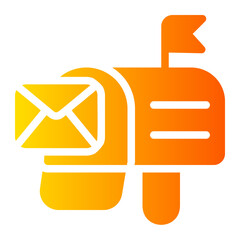 mailbox gradient icon