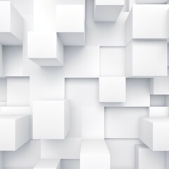 Abstract White Squares design background