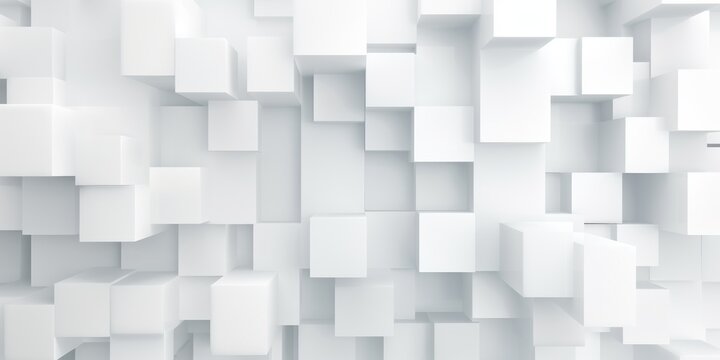 Abstract White Squares design background © Michael