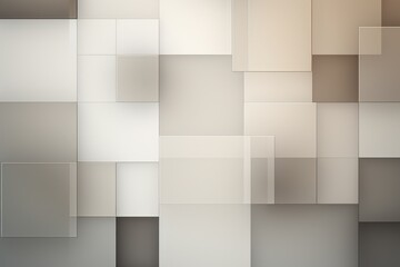 An abstract background with Beige and white squares, in the style of layered geometry