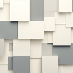 An abstract background with Ivory and white squares, in the style of layered geometry
