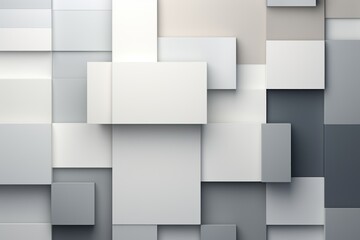 An abstract background with Ivory and white squares, in the style of layered geometry