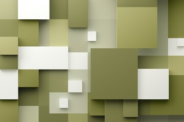An abstract background with Khaki and white squares, in the style of layered geometry