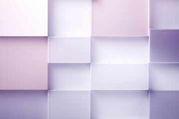An abstract background with Mauve and white squares, in the style of layered geometry
