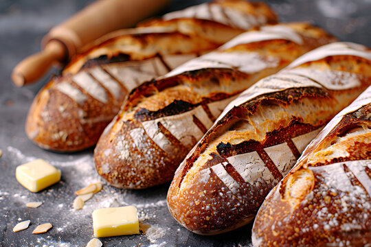 Artisan Sourdough Bread Loaves