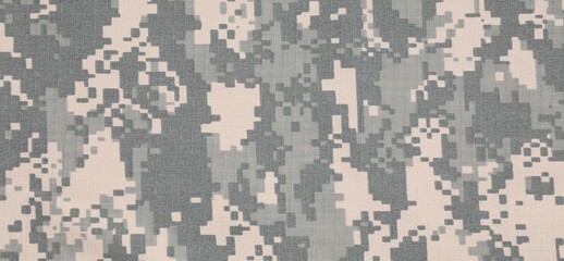 Texture of camouflage fabric as background, top view