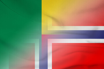 Benin and Norway government flag transborder relations NOR BEN