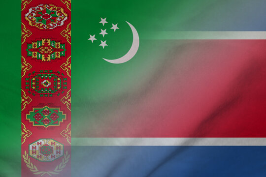 Turkmenistan and North Korea official flag international relations PRK TKM