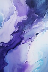Lilac blue white liquid that is flowing