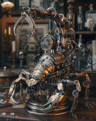 Steampunk Robotic Scorpion Art