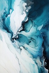white blue liquid that is flowing