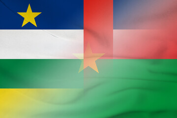 Central African Republic and Burkina Faso state flag international relations BFA TCD