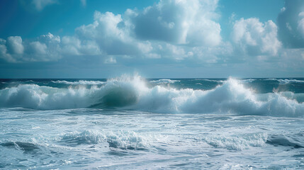 Obraz premium rough scene on the sea