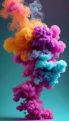 smoke abstract colorful  or abstract colorful background