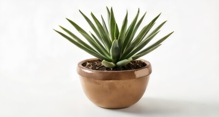  Vibrant green succulent in a copper pot, ready to bring life to any space