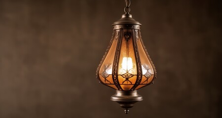 Fototapeta na wymiar Elegant vintage light fixture, perfect for rustic or industrial decor