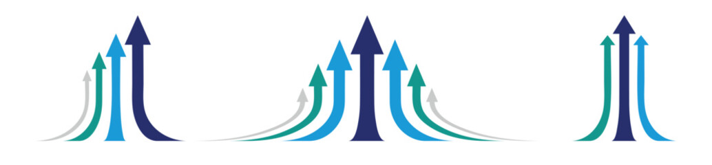 動きのある矢印の表紙や挿絵や背景などにも使えるベクターイラスト