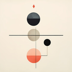 A minimalist composition of geometric shapes.