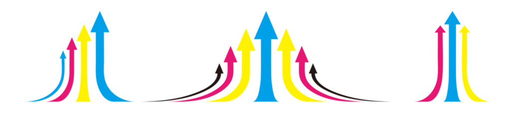 動きのある矢印の表紙や挿絵や背景などにも使えるベクターイラスト