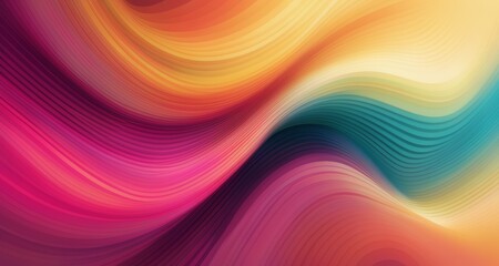 Fototapeta premium Vibrant abstract waves in motion