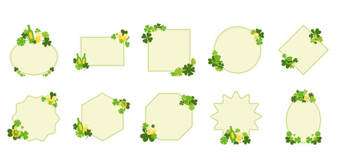 Set of St Patrick Blank Paper Note