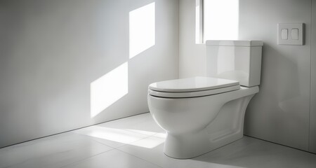  Modern minimalist bathroom with sleek toilet and clean lines