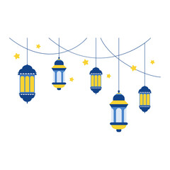 Hanging Islamic Lantern Decoration © OGustamil Studios