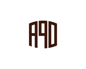 AQO logo design vector template