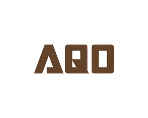 AQO logo design vector template