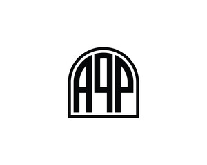 AQP logo design vector template