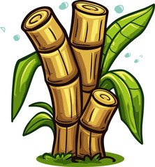 Fototapeta premium Sugarcane Fruit Chronicles Journeying Through Sweetness and Sustainability