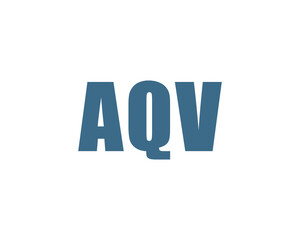 AQV logo design vector template