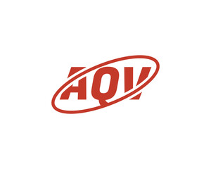 AQV logo design vector template
