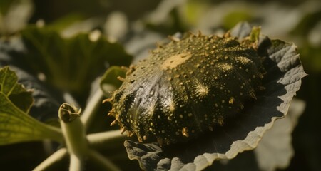  Nature's intricate design - A close-up of a seed pod in bloom
