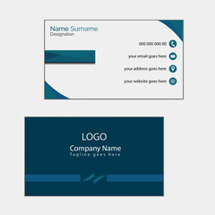Modern creative business card template design.Luxury design with beautiful color combination for business purpose and personal.Two sided vector layout design.