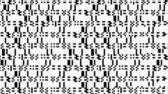 16bit black white retro tv pattern 19