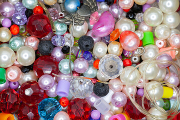 All colors beads and shinny