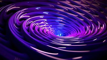 Purple Abstract Wave Lines Background
