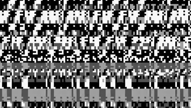 abstract binary background black and white static tv screen scan lines 2