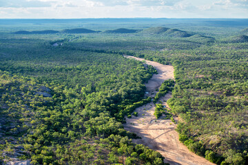 Explore the rugged beauty of Outback scenery near Cobbold Gorge, close to Forsayth in North...