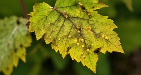  Vibrant leaf with natural beauty and imperfections