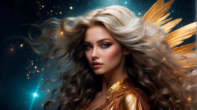Beleza celestial, mulheres angelicais, pureza e gra&ccedil;a, celestial