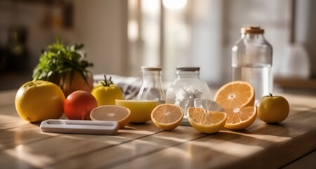  Freshly squeezed citrus delight, a healthy and vibrant start to the day