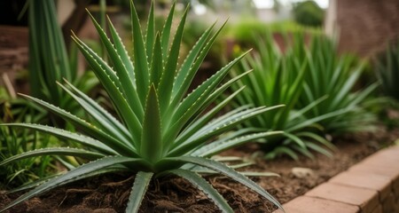  Vibrant succulent garden, thriving in the sun
