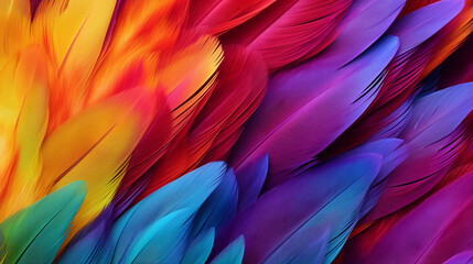 Beautiful colorful feather bird texture background. Abstract background. Beautiful background.
